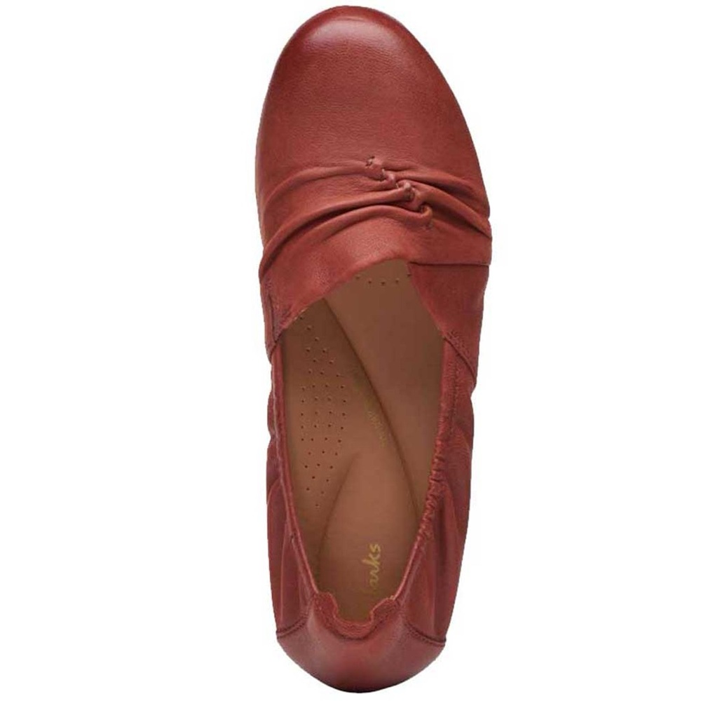 Clarks Rena Way Flat Chestnut Women's Shoes Size 9 M